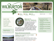 Tablet Screenshot of cityofwilburton.com